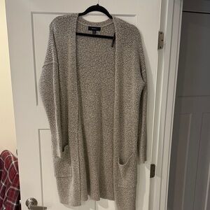 Forever 21 Taupe Knit Cardigan